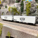 2 wagons frigorifiques type Ibes, logo STEF noir, marquage UIC, SNCF, Ep. IV - LSMODELS 30224 - HO 1/87 2 wagons frigorifiques type Ibes, logo STEF noir, marquage UIC, SNCF, Ep. IV - LSMODELS 30224 - HO 1/87