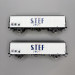 LSMODELS 30236 - 2 wagons frigorifiques type Ibes, logo STEF bleu, marquage UIC, SNCF LSMODELS 30236 - 2 wagons frigorifiques type Ibes, logo STEF bleu, marquage UIC, SNCF