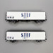 LSMODELS 30236 - 2 wagons frigorifiques type Ibes, logo STEF bleu, marquage UIC, SNCF LSMODELS 30236 - 2 wagons frigorifiques type Ibes, logo STEF bleu, marquage UIC, SNCF