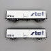 LSMODELS 30237 - 2 wagons frigorifiques type Ibes, logo STEF moderne, marquage UIC, SNCF LSMODELS 30237 - 2 wagons frigorifiques type Ibes, logo STEF moderne, marquage UIC, SNCF
