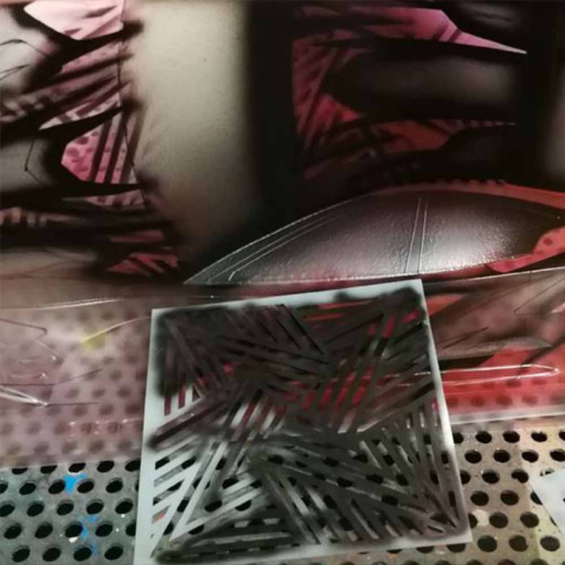 Pochoir "Ipnotic V1" - BITTYDESIGN BDSTC-005