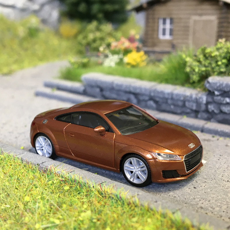 Audi TT coupé, cuivre, 2014 - HERPA 038355-003 - HO 1/87