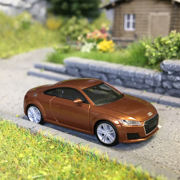 Audi TT coupé, cuivre, 2014 - HERPA 038355-003 - HO 1/87