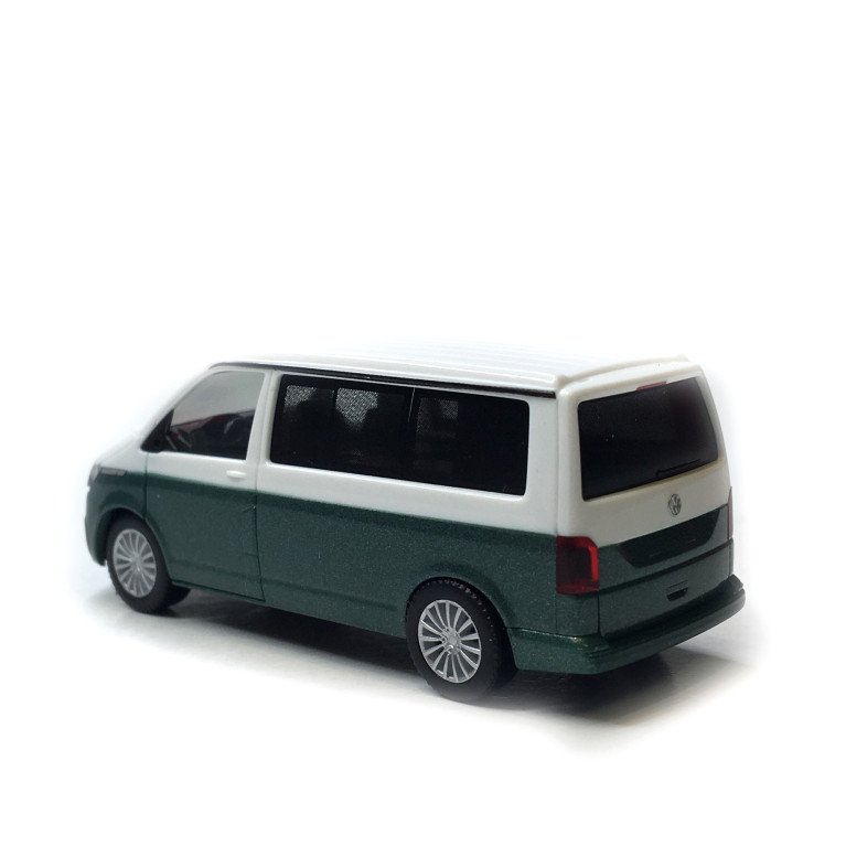 Volkswagen T6.1 California, blanc et vert métallisé, 2021 - HERPA 096805 - HO 1/87