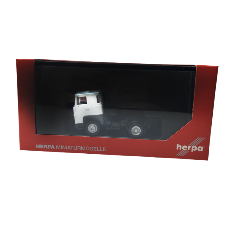 Tracteur Scania 141 2 essieux, blanc, 1977 - HERPA 318969-002 - HO 1/87 Tracteur Scania 141 2 essieux, blanc, 1977 - HERPA 318969-002 - HO 1/87