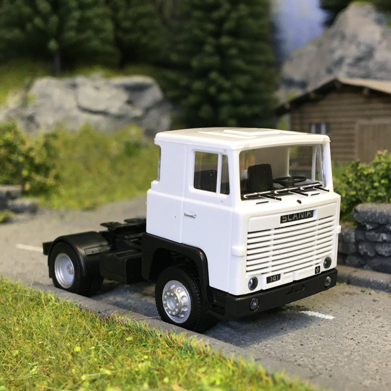 Tracteur Scania 141 2 essieux, blanc, 1977 - HERPA 318969-002 - HO 1/87 Tracteur Scania 141 2 essieux, blanc, 1977 - HERPA 318969-002 - HO 1/87