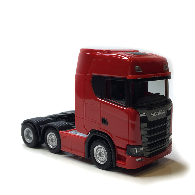 Tracteur Scania CS 20 HD 3 essieux 6x2, rouge - HERPA 307543-005 - HO 1/87