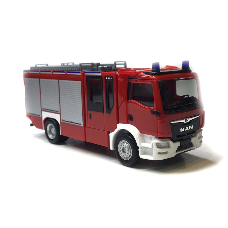 Camion De Pompiers Miniature Herpa 1/87 - MAN TG M CC ZIEGLER-Z-CAB - Neuf