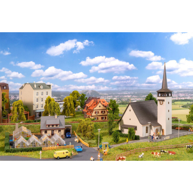 Village, Coffret promotionnel - Faller 239010 - N 1/160 Village, Coffret promotionnel - Faller 239010 - N 1/160