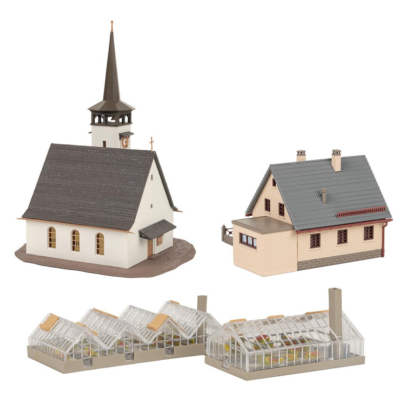 Village, Coffret promotionnel - Faller 239010 - N 1/160 Village, Coffret promotionnel - Faller 239010 - N 1/160