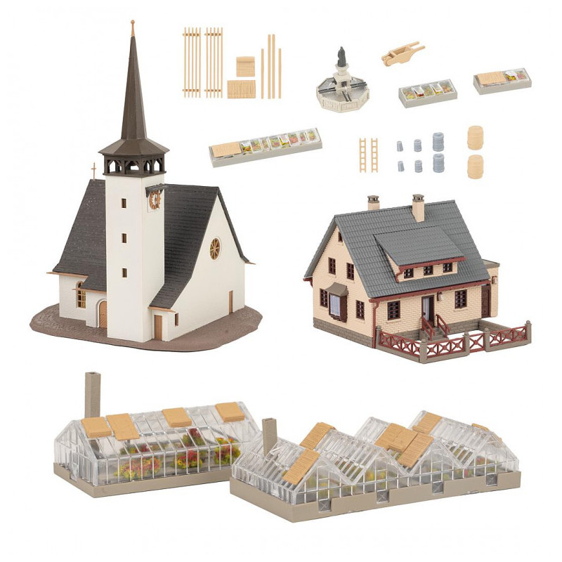 Village, Coffret promotionnel - Faller 239010 - N 1/160 Village, Coffret promotionnel - Faller 239010 - N 1/160
