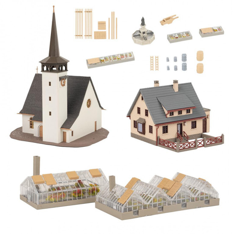 Village, Coffret promotionnel - Faller 239010 - N 1/160 Village, Coffret promotionnel - Faller 239010 - N 1/160