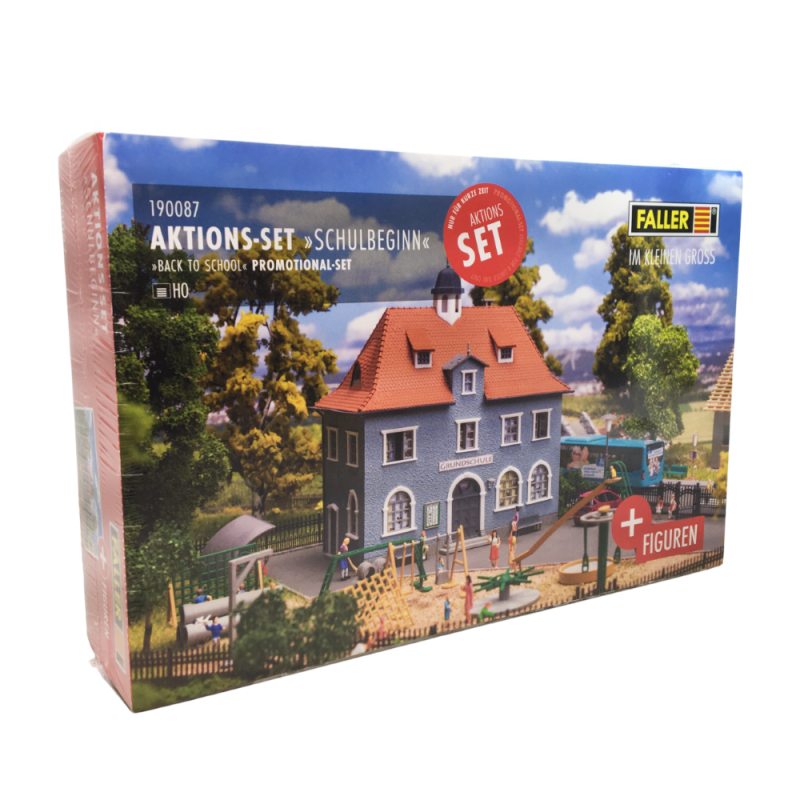 Rentrée scolaire, Coffret promotionnel - Faller 190087 - HO 1/87 Rentrée scolaire, Coffret promotionnel - Faller 190087 - HO 1/87