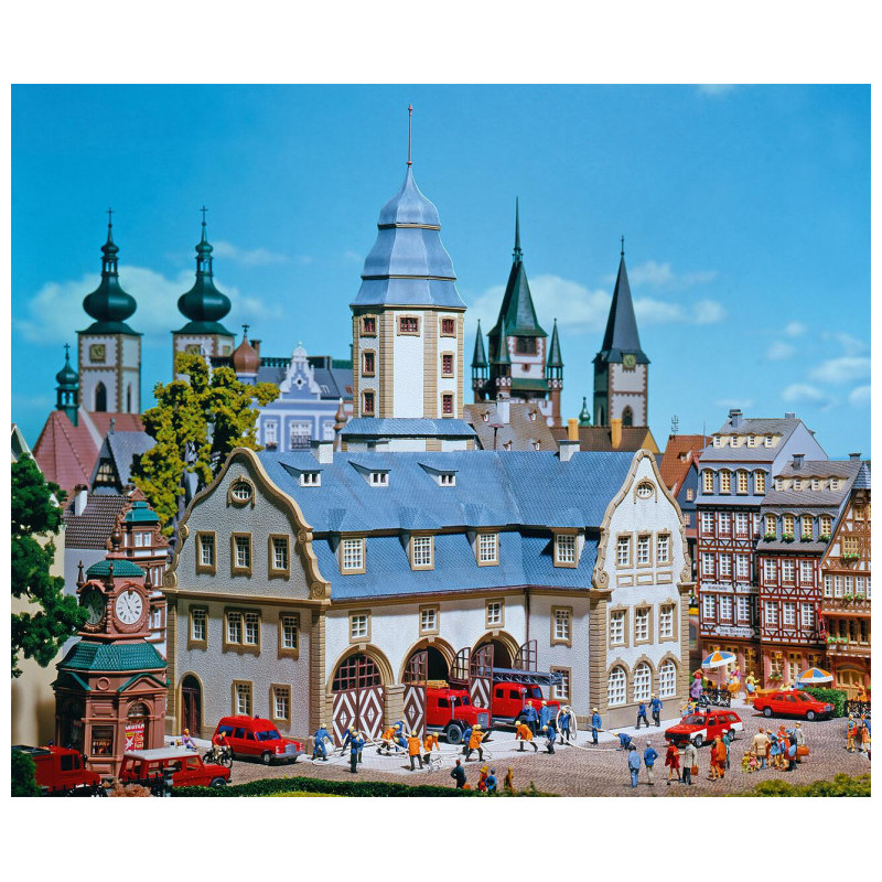 Mairie avec caserne de pompiers - Faller 191835 - HO 1/87 Mairie avec caserne de pompiers - Faller 191835 - HO 1/87