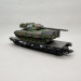 Wagon plat Rlmmps, transport lourd, avec char Leopard 1A1, DB - MARKLIN 48878