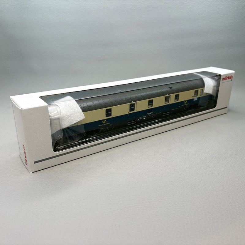 Voiture postale type Post mr-a, livrée bleu océan / ivoire, DB - MARKLIN 42851 Voiture postale type Post mr-a, livrée bleu océan / ivoire, DB - MARKLIN 42851