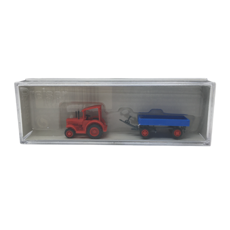 Tracteur Hanomag avec remorque - PREISER 79502 - N 1/160