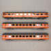 LSMODELS 40365 - 3 voitures type Corail, VSE A9u et 2 x Vtu B10tu, logo encadré, SNCF LSMODELS 40365 - 3 voitures type Corail, VSE A9u et 2 x Vtu B10tu, logo encadré, SNCF