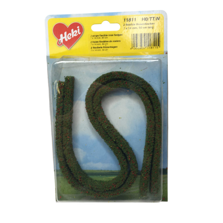 2 haies de rosiers flexibles 14 x 7mm, 50cm de long  - HEKI 11811