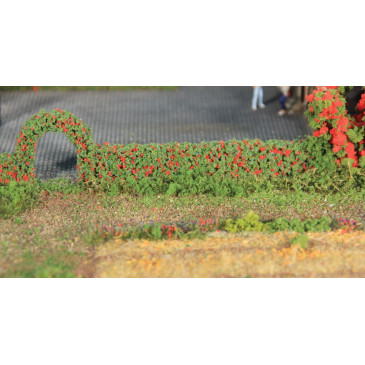 2 haies de rosiers flexibles 14 x 7mm, 50cm de long  - HEKI 11811