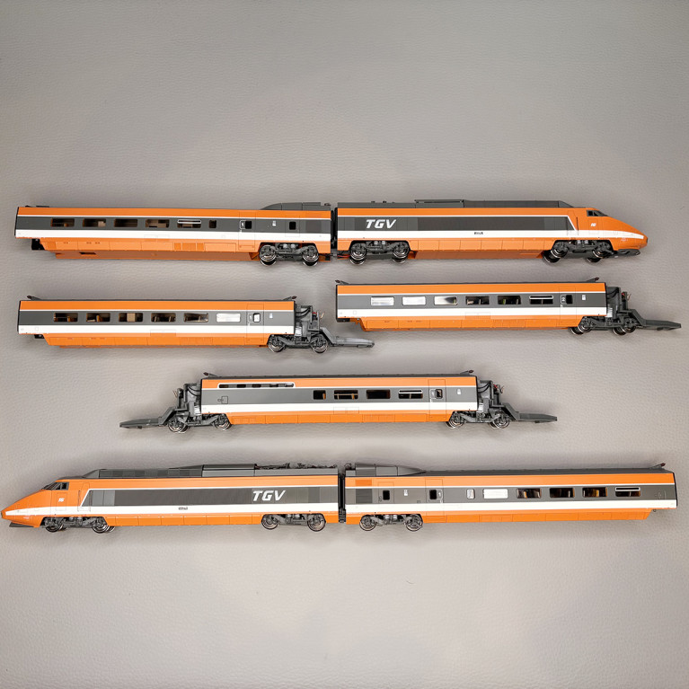 TGV PSE, rame N°16, 7 éléments, record du monde 380 km/h, 1981, SNCF - REE TGV-004