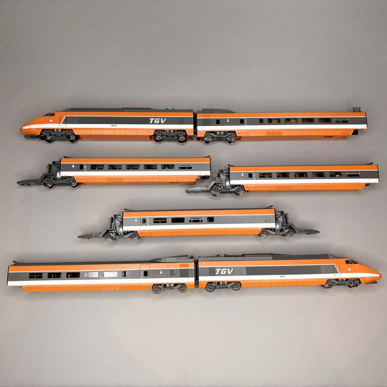 TGV PSE, rame N°16, 7 éléments, record du monde 380 km/h, 1981, SNCF - REE TGV-004