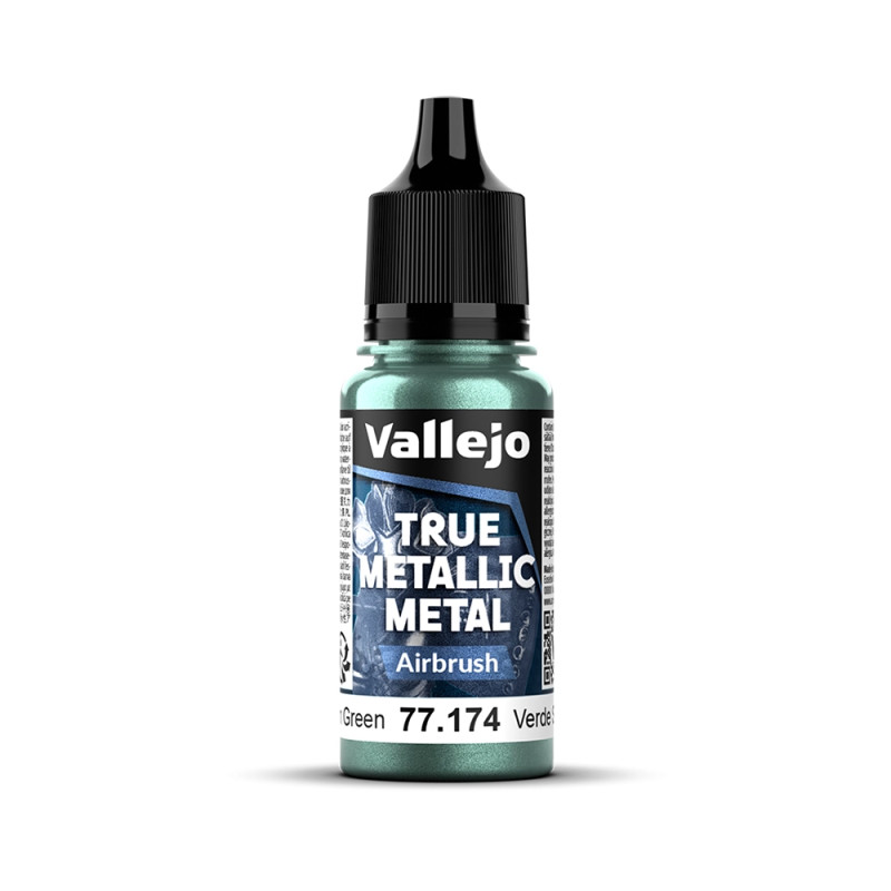 Vert Foncé N°74 - 18ml Airbrush True Metallic Metal - VALLEJO 77.174