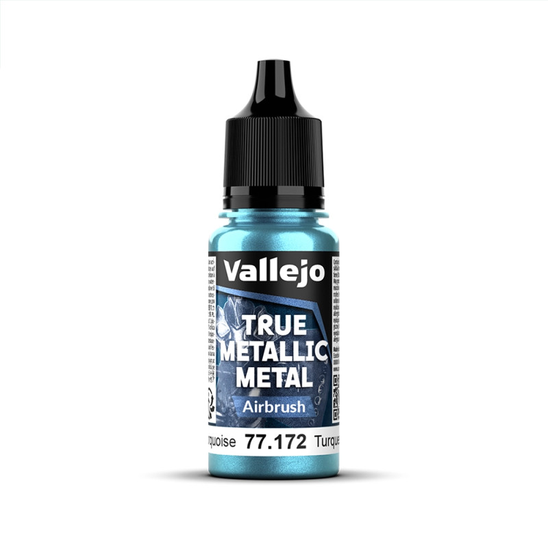 Turquoise Hydre N°72 - 18ml Airbrush True Metallic Metal - VALLEJO 77.172