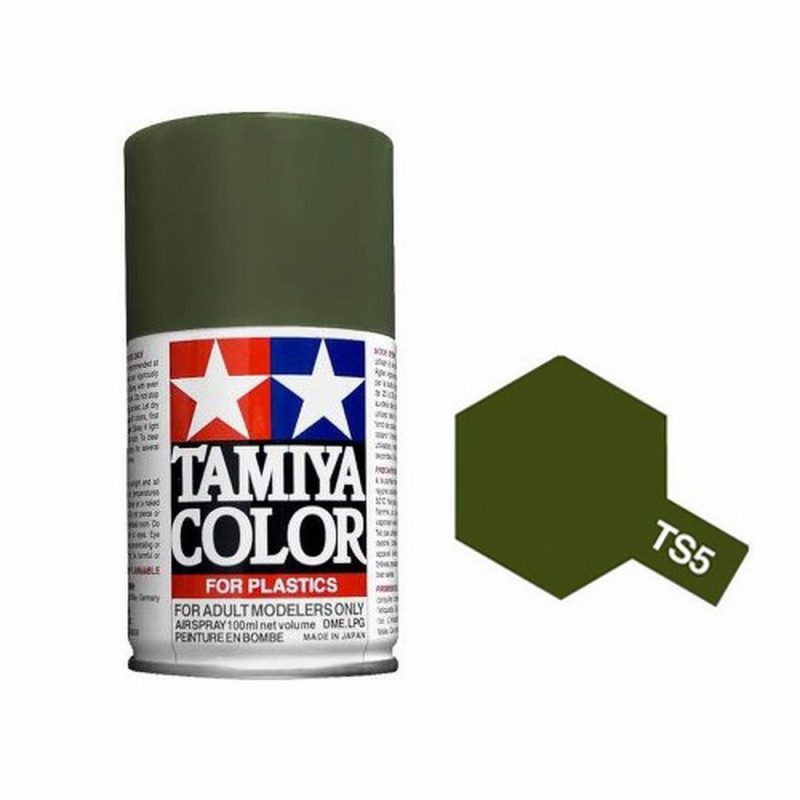 Olive Drab mat Spray de 100ml-TAMIYA TS5