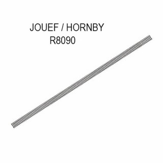 Hornby R601 Hornby Rivarossi Rail Droit Longueur 335 MM .nickel Argent 