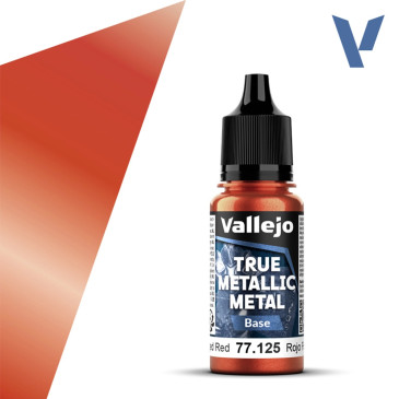 Rouge Forgé N°25 - 18ml Base True Metallic Metal - VALLEJO 77.125