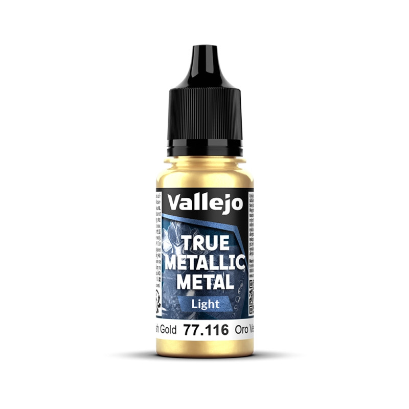 Or Vert N°16 - 18ml Light True Metallic Metal - VALLEJO 77.116