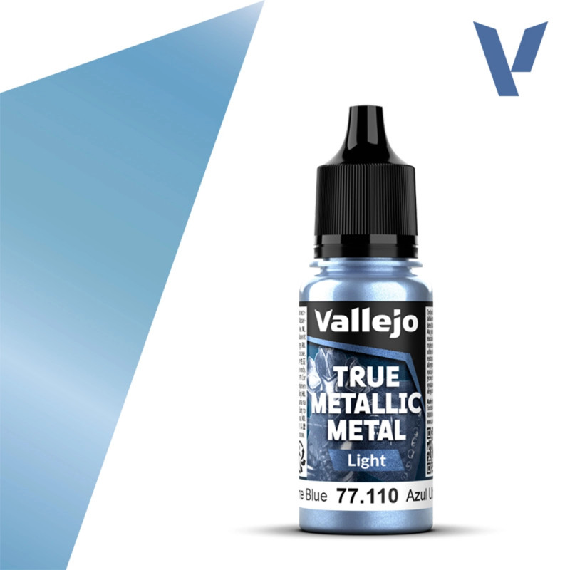 Bleu Outremer N°10 - 18ml Light True Metallic Metal - VALLEJO 77.110