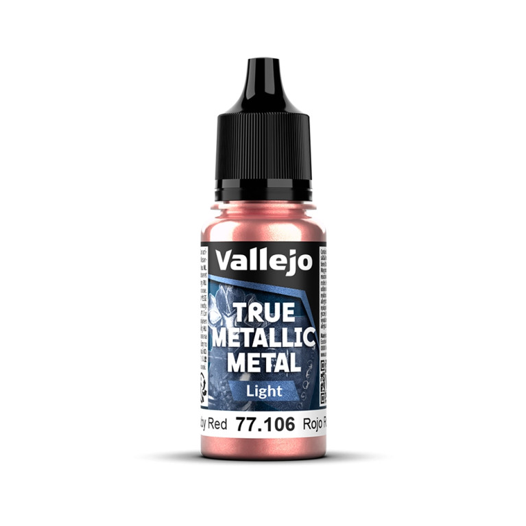 Rouge Rubis N°6 - 18ml Light True Metallic Metal - VALLEJO 77.106