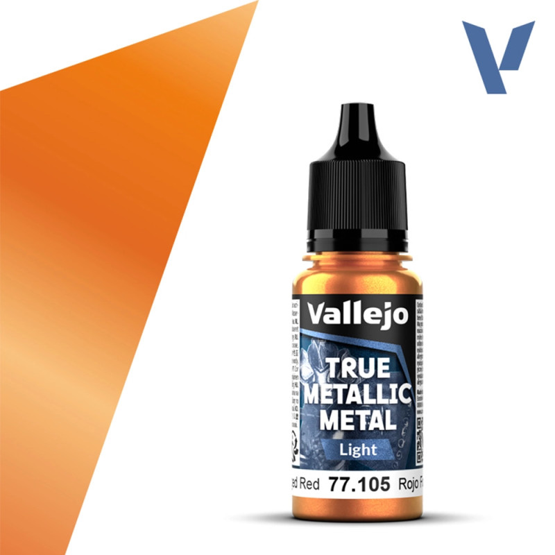 Rouge Forgé N°5 - 18ml Light True Metallic Metal - VALLEJO 77.105