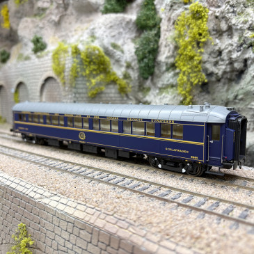 Voiture lits WL Zo, livrée 1968, parc italien, Monogramme, CIWL, Ep. IV - LSMODELS 49218 - HO 1/87