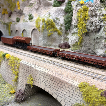 4 wagons de marchandises différents, DB, Ep. IV - MARKLIN 46664 - HO 1/87