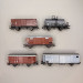 5 wagons de marchandises différents, CFF / FS / DB - MARKLIN 46575