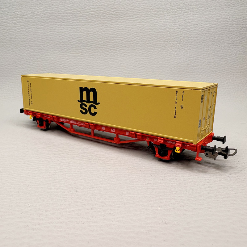Wagon porte conteneur de type Lgns, "MSC", NS - PIKO 27726