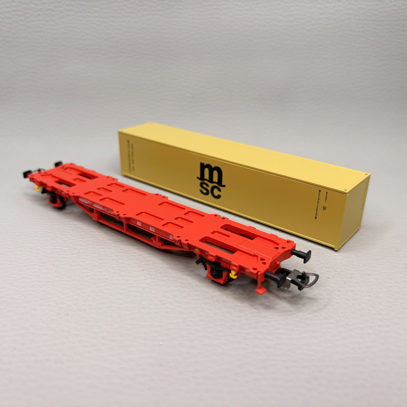 Wagon porte conteneur de type Lgns, "MSC", NS - PIKO 27726