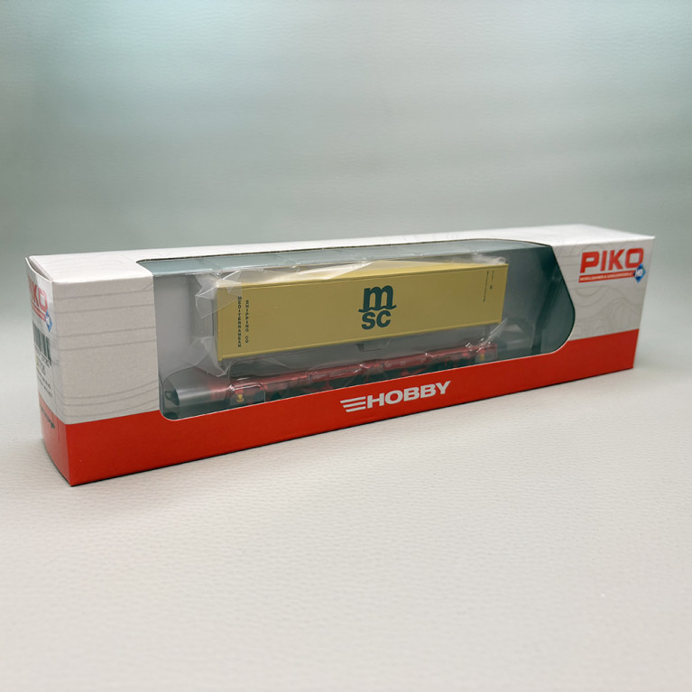 Wagon porte conteneur de type Lgns, "MSC", NS - PIKO 27726