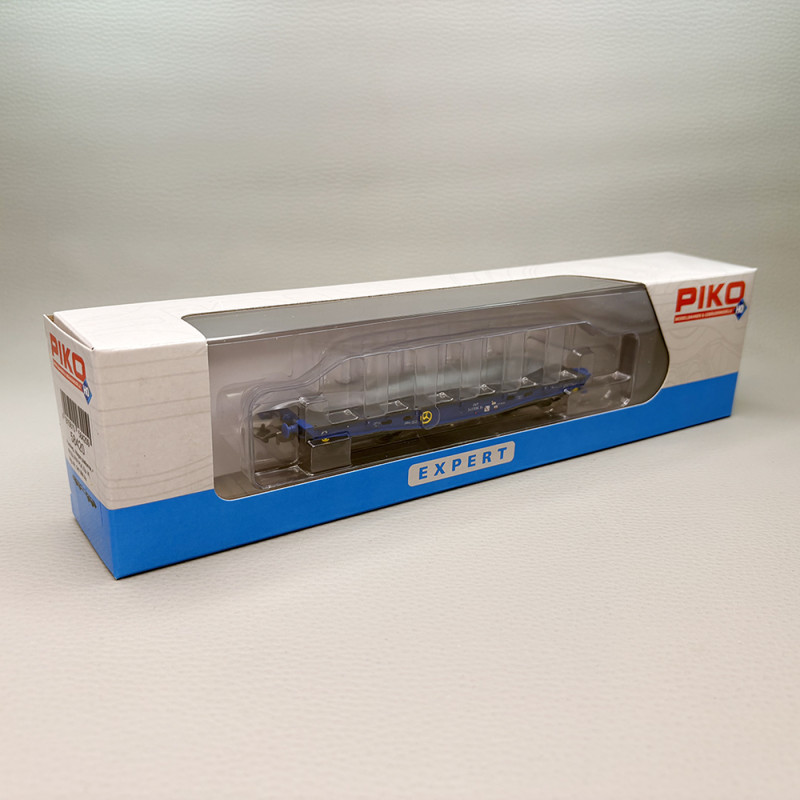 Wagon plat de type 401Zb, transport charge lourde, PKP - PIKO 58420