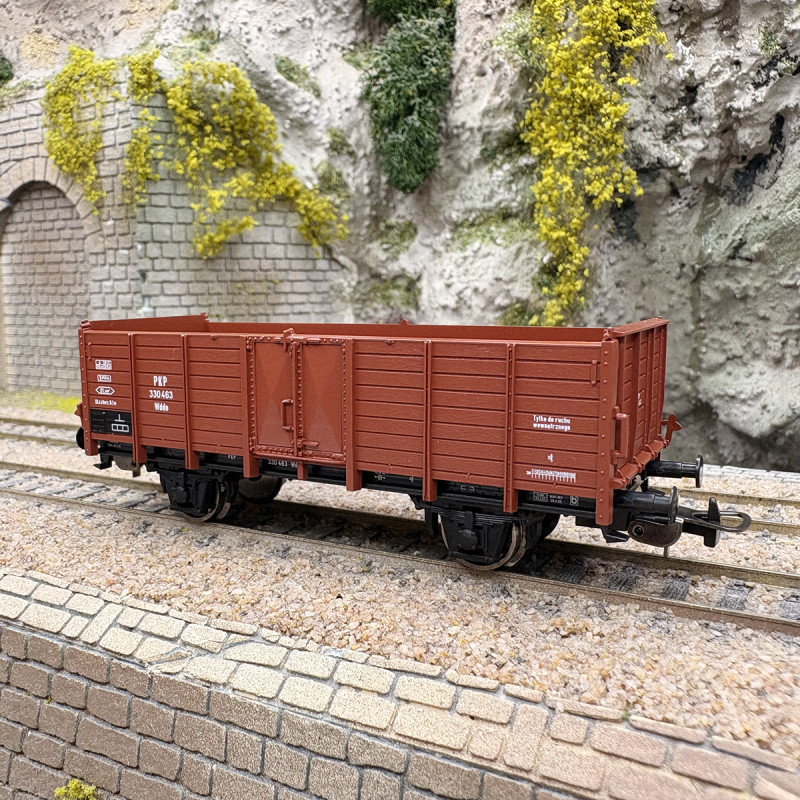 Wagon tombereau haut court de type Wddo, PKP, Ep. III - PIKO 54304 - HO 1/87