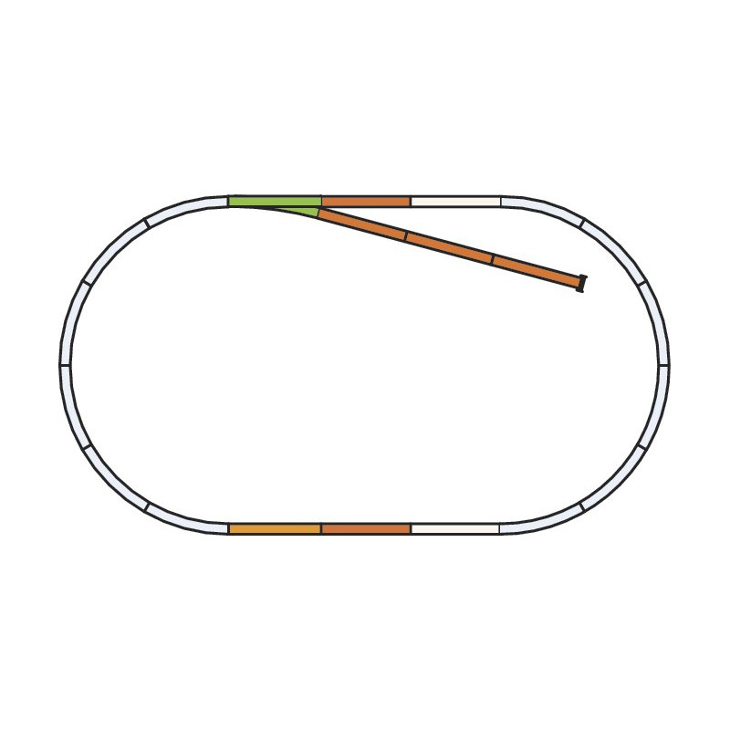 Complément coffret, wagon tombereau EAOS avec rails, ÖBB / DB - PIKO 55380