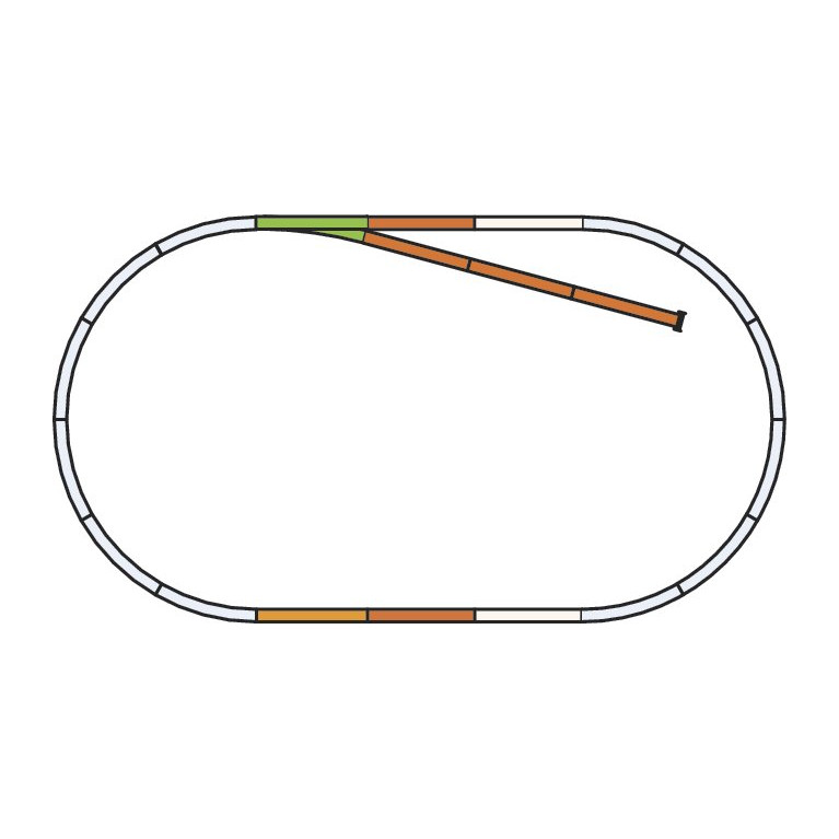 Complément coffret, wagon tombereau EAOS avec rails, ÖBB / DB - PIKO 55380