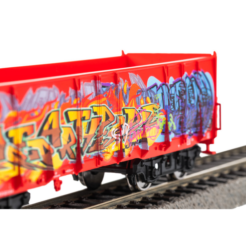 Complément coffret, wagon tombereau EAOS avec rails, ÖBB / DB - PIKO 55380