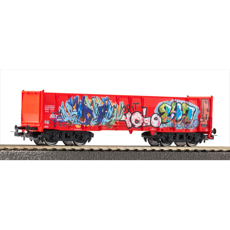 Complément coffret, wagon tombereau EAOS avec rails, ÖBB / DB - PIKO 55380