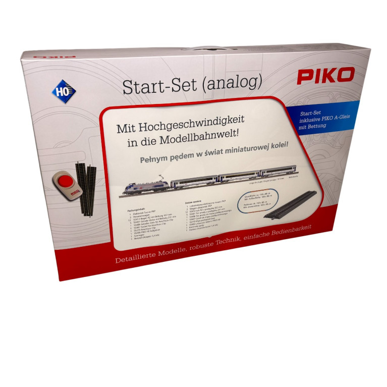 Coffret de démarrage, locomotive EU 44 et 3 voitures voyageurs, PKP - PIKO 57116