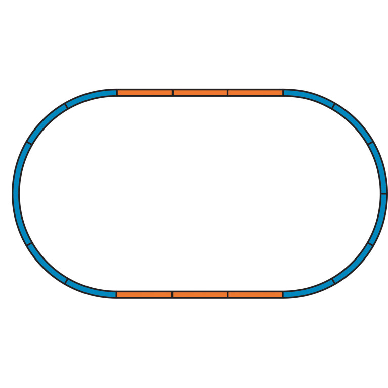 Coffret de démarrage, locomotive EU 44 et 3 voitures voyageurs, PKP - PIKO 57116