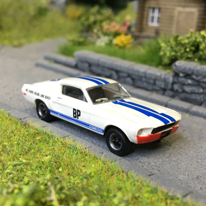 Ford Mustang Fastback, Shelby GT 350, Mel Burns racing, 1968 - Brekina 19613 - HO 1/87
